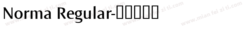 Norma Regular字体转换